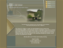 Tablet Screenshot of churchfortoday.net
